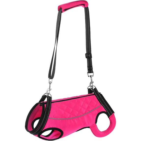 Dog Lift Harness for Small Dogs – Pink Support Sling