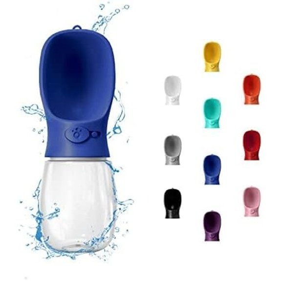 WePet 12oz Portable Dog Water Bottle Leak‑Proof