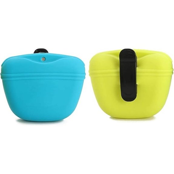 RoyalCare Silicone Dog Treat Pouch – Portable Magnetic Clip Bag
