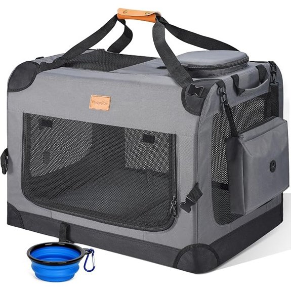 Morpilot 24-inch Portable Collapsible Dog Crate for Small Dogs up to 27lbs