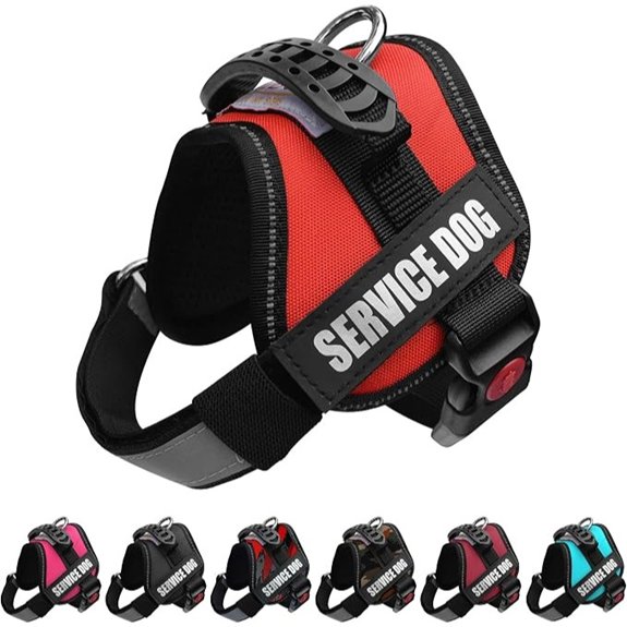 ALBCORP Service Dog Vest Harness Reflective Red XS