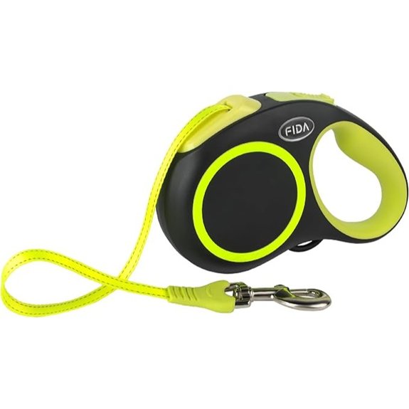 Fida Retractable Dog Leash 16ft Reflective Tangle‑Free