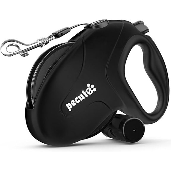 Pecute 32ft Retractable Dog Leash with Reflective Strips