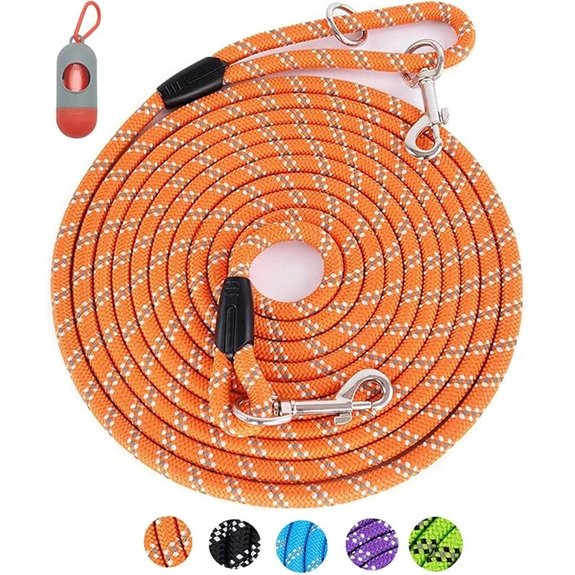 Heavy-Duty Reflective Dog Leash – Multiple Lengths (10‑100FT)