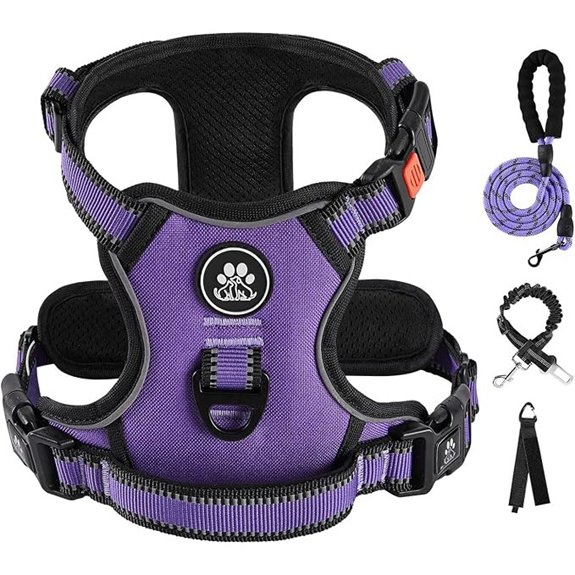 IVY&LANE No Pull Dog Harness for Medium Dogs,Reflective Dog Vest Harness