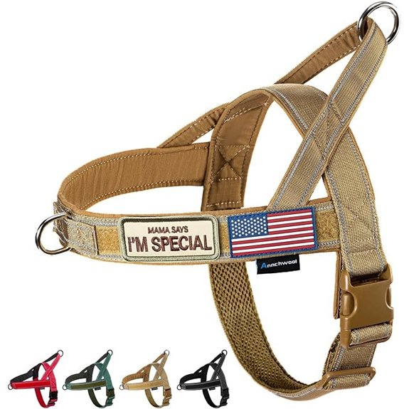 Annchwool No Pull Dog Harness with Reflective Strip