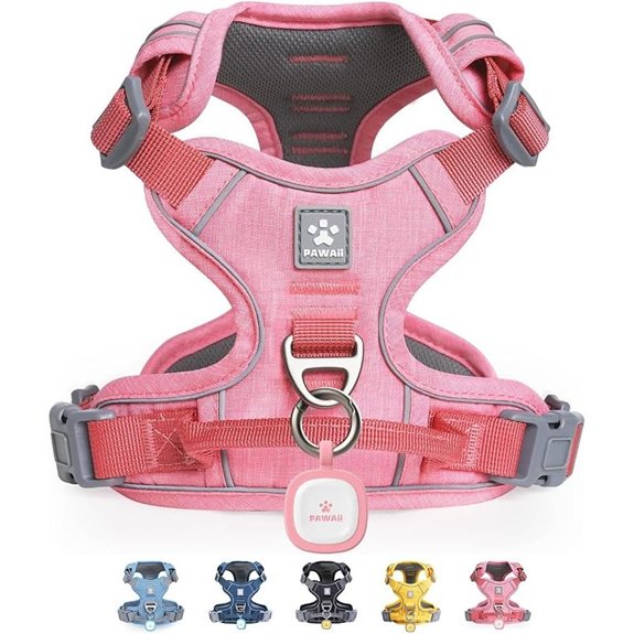 Pawaii No Pull Dog Harness with Pet ID Tag Reflective Vest