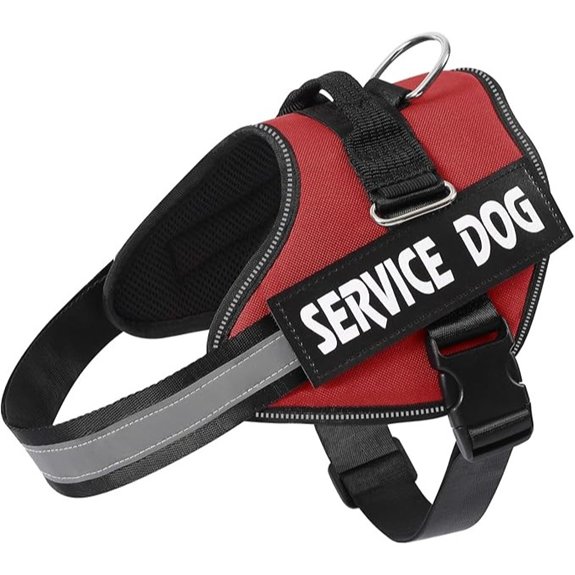 MUMUPET Service Dog Vest No Pull & Reflective Dog Harness Red XS