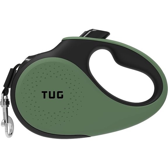 TUG Original Retractable Dog Leash 16 ft (Medium Green)
