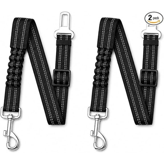 Dog Seat Belt 2Pcs Retractable Pet Car Harness Adjustable Dog Seat Belts