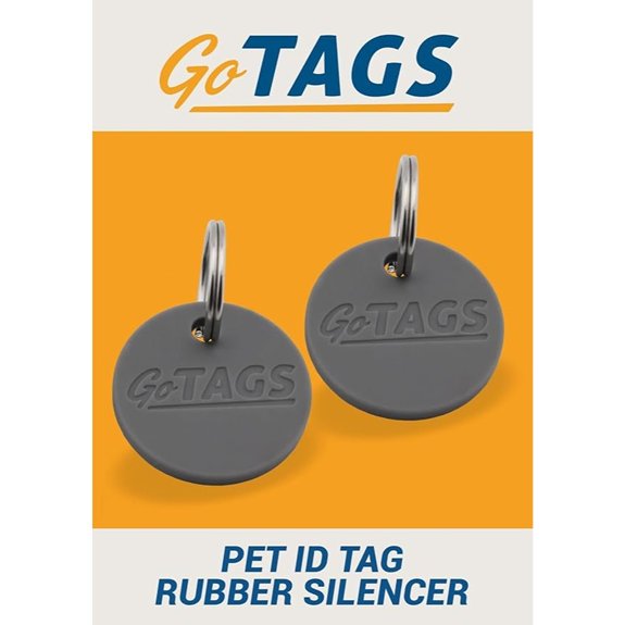 GoTags Rubber Tag Silencer with Connector Great for Metal Dog and Cat Tags