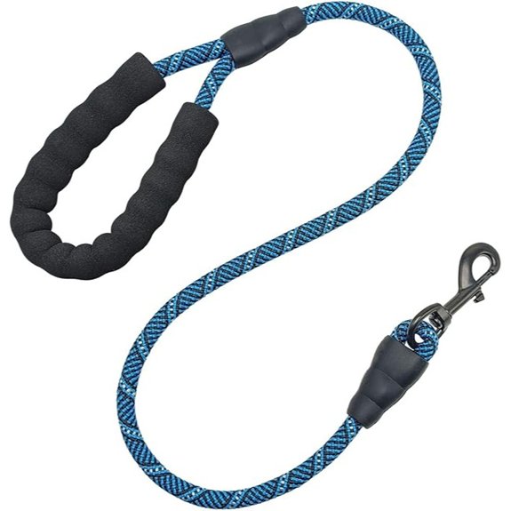 MayPaw 3ft Short Rope Dog Leash for Large Medium Dogs Soft Handle Dog Lead