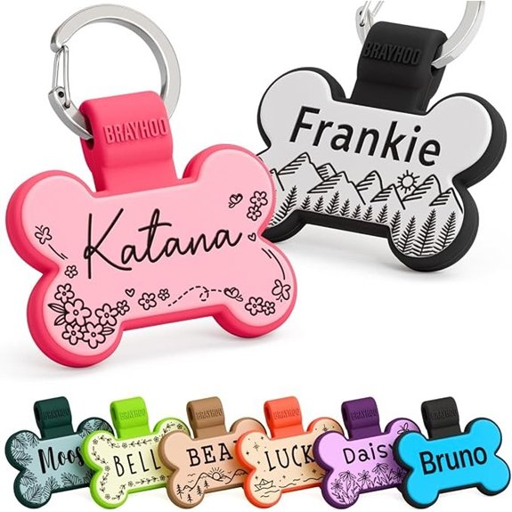 Personalized Pet Tags – Lightweight Silent Silicone ID