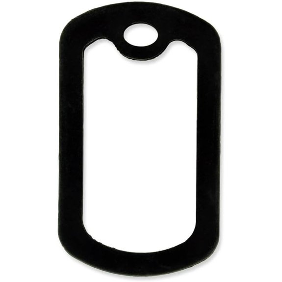 PinMart Military Dog Tag Silencer - Silicone ID Tag Protector Black 5 Pk