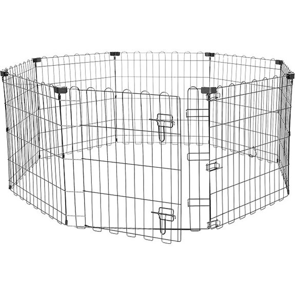 Amazon Basics Foldable Octagonal Dog Pen Extra Small Black