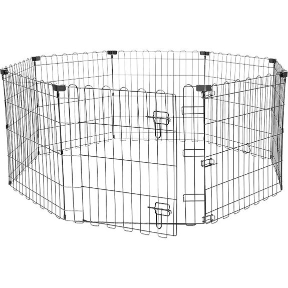 Amazon Basics Octagonal Dog Exercise Pen Small Black