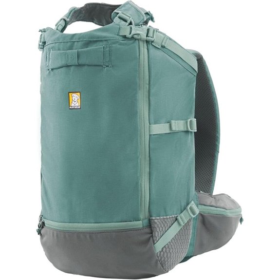 Ruffwear Hitch Hiker Dog Backpack Carrier River Rock Green Small