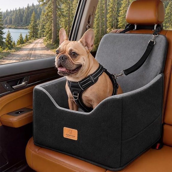 Dog Car Seats for Small Dogs & Cat Under 35lbs Puppy Bed Gray