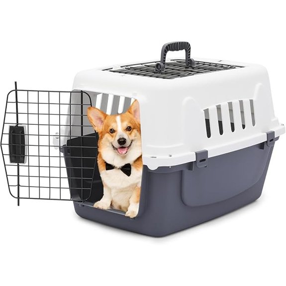 Athena Collection 22 Hard-Sided Travel Pet Carrier for Small Dogs and Cats