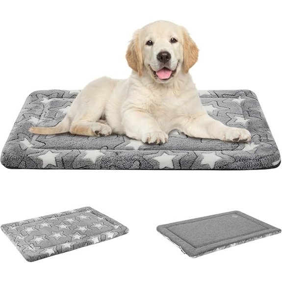 EMPSIGN Dog Crate Pad for 30x20 Dog Crate Star Pattern/Grey