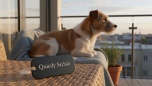 stylish quiet dog tags