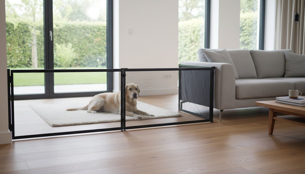 stylish retractable dog gates