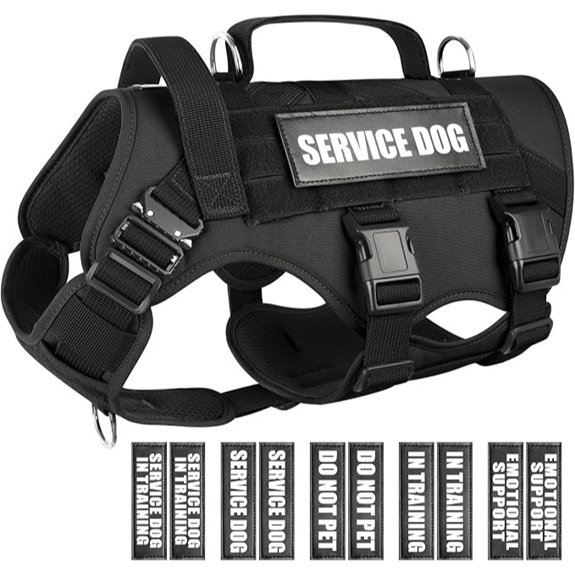 WINSEE Tactical Service Dog Vest Harness Large Dogs