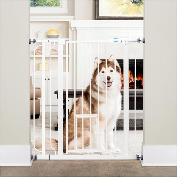 Carlson Extra Tall Walk‑Through Dog Gate White