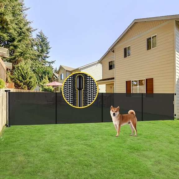 Reinforced 42” Tall x 200” Wide Retractable Baby Gates for Wide Openings