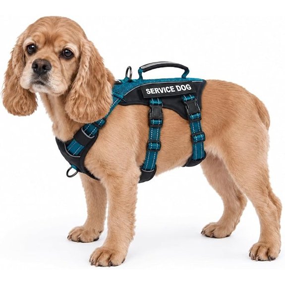 Huntboo Service Dog Escape Proof Harness (Teal)