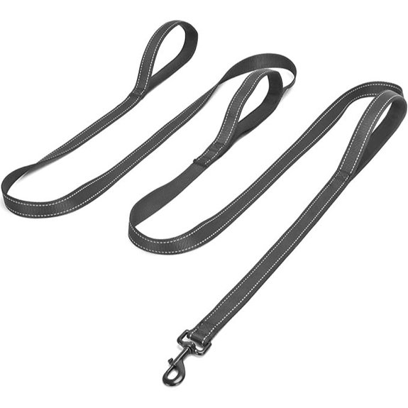 3 Handle Dog Leash 10FT Triple Handle Reflective Large Medium Dogs