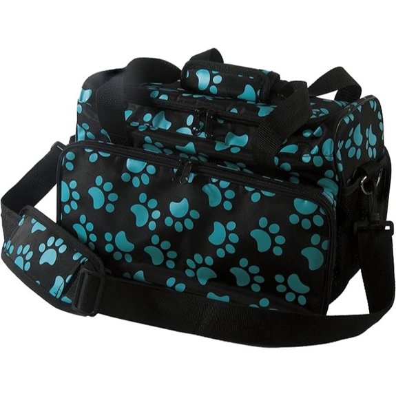 WAHL Professional Animal Travel Tote Bag – Turquoise Paw Print