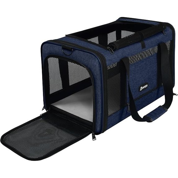 GAPZER Cat Carrier 18x11x11 United Airline Approved Soft Pet Flying Kennel