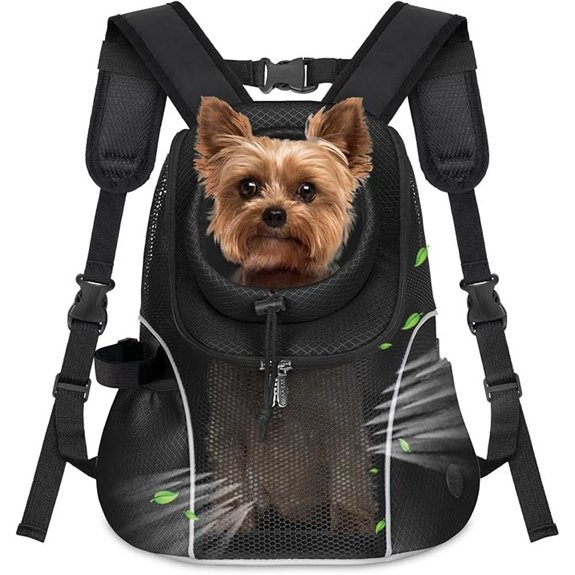 WOYYHO Pet Dog Carrier Backpack Ventilated Mesh Small Dog Front Backpack