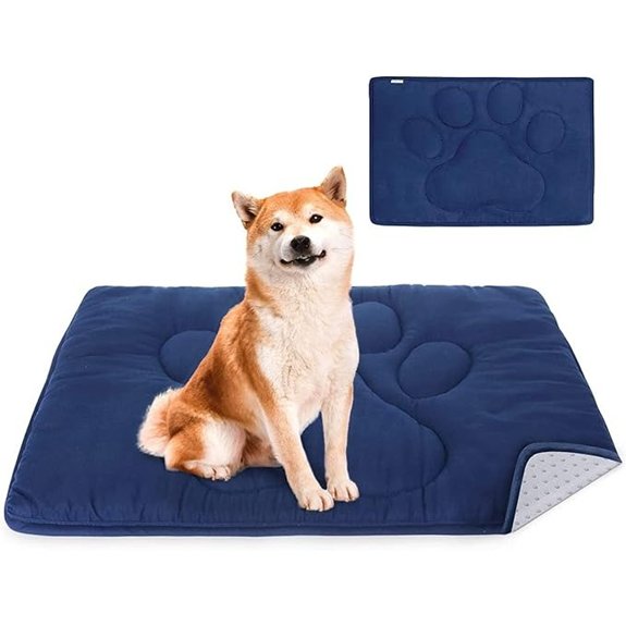 Coldwind Dog Crate Pad(23x 36),Washable Crate Mat with Anti-Slip Bottom