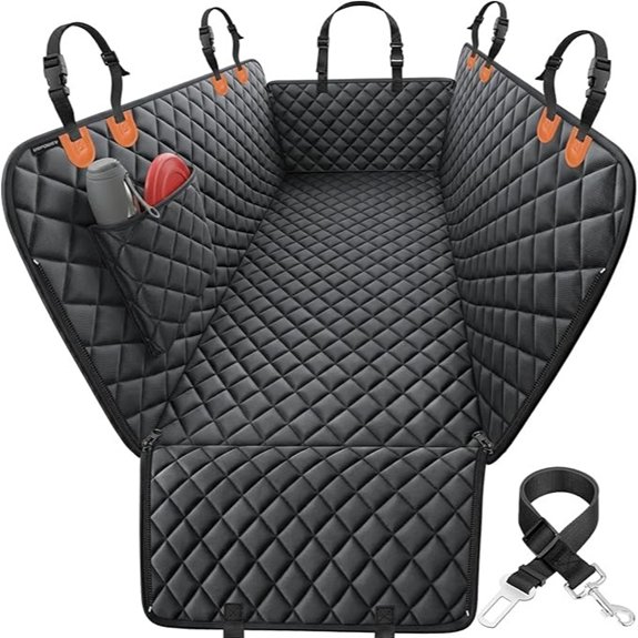 URPOWER Dog Car Seat Cover for Back Seat 100% Waterproof Hammock for Car