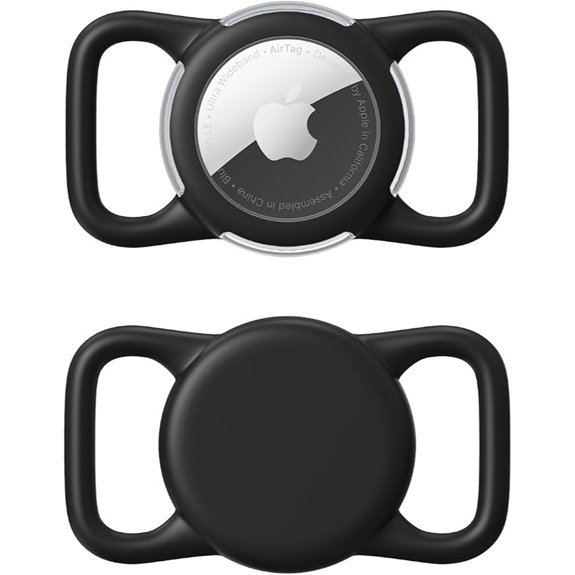 Waterproof AirTag Holder for Dog Collar Soft Slide-On Dog AirTag Holder