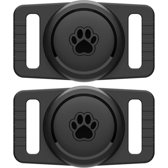 GOCII Waterproof AirTag Dog Collar Holder (2 Pack)