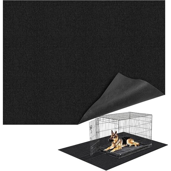 Wibeelee Waterproof Non-Slip Dog Crate Mat (32x50)