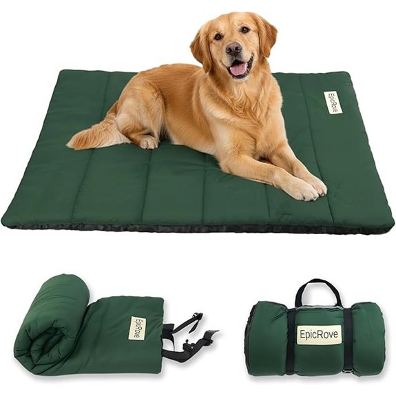 RovePad Trail Dog Bed Mat – Waterproof Non‑Slip Roll‑Up Medium/Large Dogs