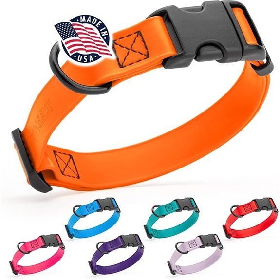 Dogline Biothane Waterproof Dog Collar with Quick Release Buckle