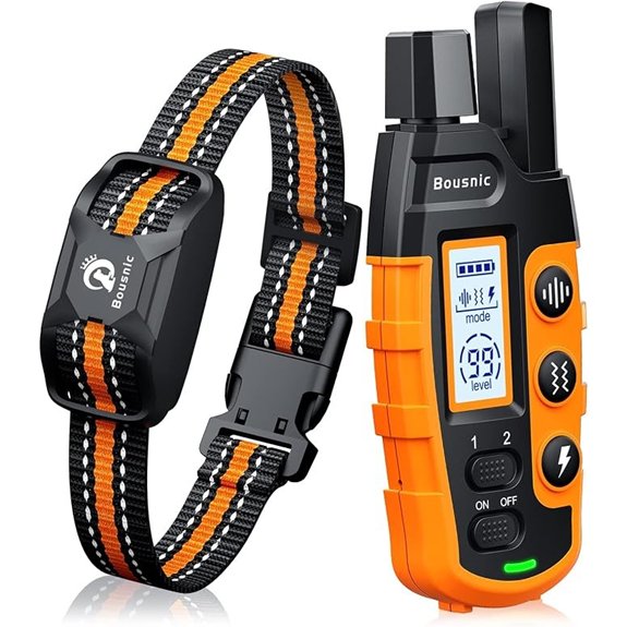Bousnic 3300ft Waterproof Dog Shock Collar (Rechargeable)