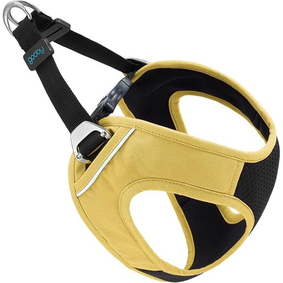 Gooby Escape Free Easy Fit Plus Dog Harness Miami Yellow Medium