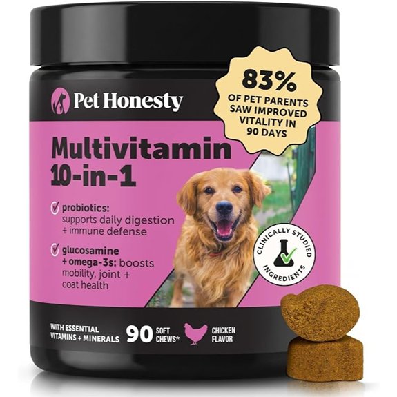 Pet Honesty Vet Recommended 10-in-1 Dog Multivitamin 90 Ct Chicken