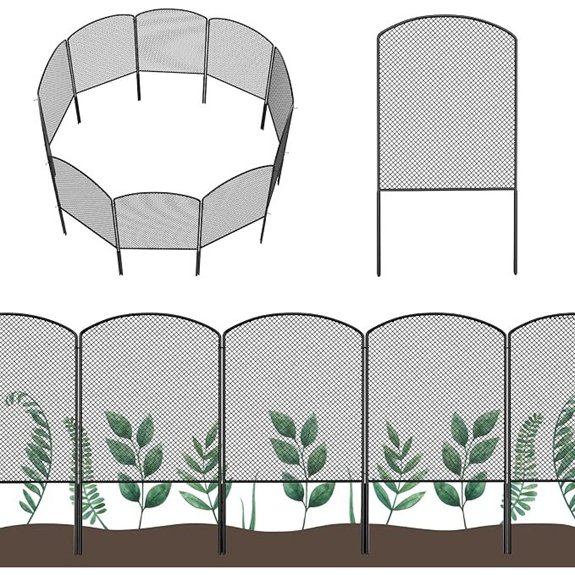 Mesh Decorative Garden Fence Fencing 24in (H) x 10ft (L) Dog Animal Barrier