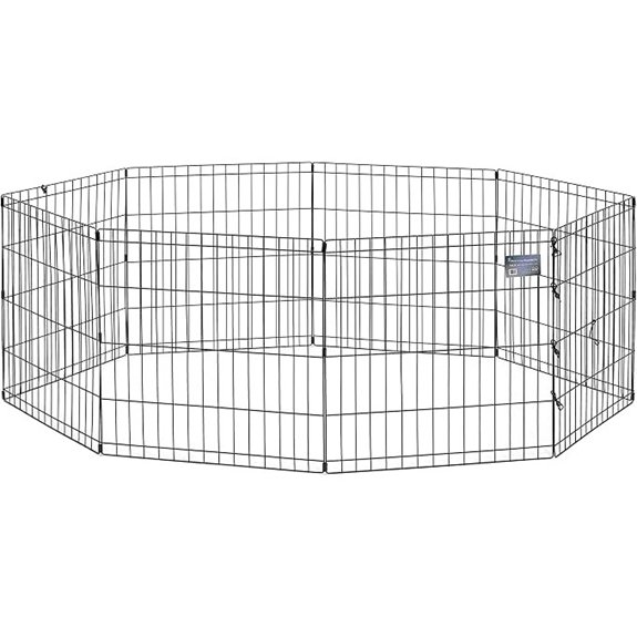 Midwest 24-Inch Exercise Pen No Door 16 Sq Ft Play Area