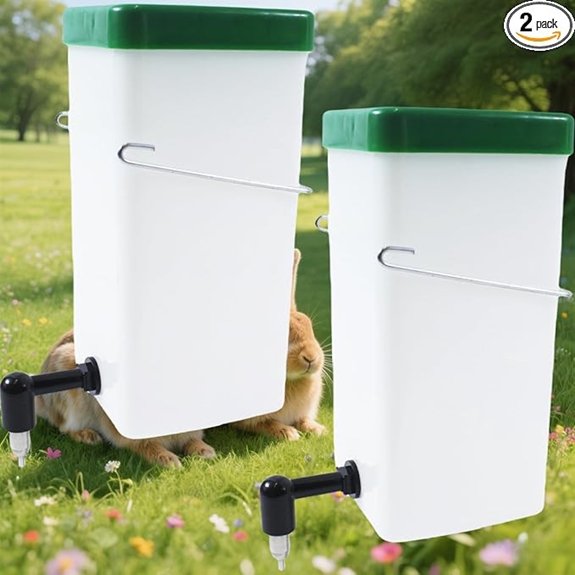 2Pack Rabbit Water Bottle for Cage Clear 2 Pack 32 Ounce