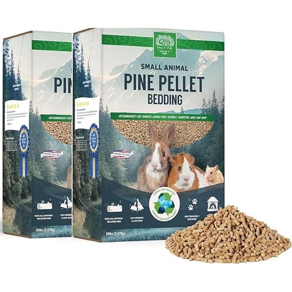 Small Pet Select Pine Pellet Bedding for Rabbits & Guinea Pigs 40 lb