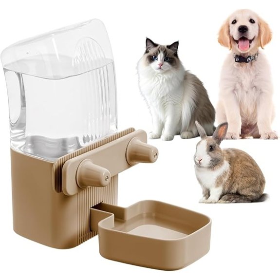 Kenond 50oz Rabbit Water Dispenser,Pet Dog Water Bottle for Crate Cage