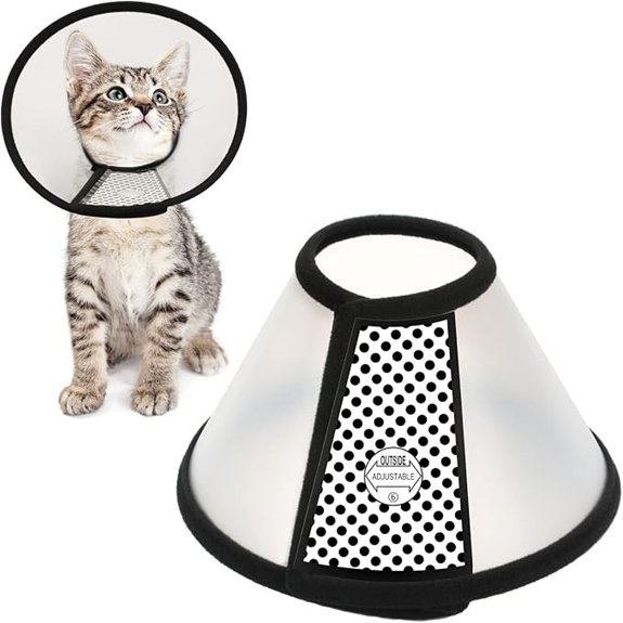 Adjustable Recovery Pet Elizabeth Collar for Cats